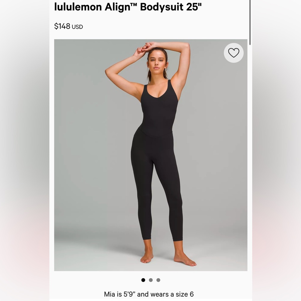 Lululemon Align Bodysuit 25” View 4